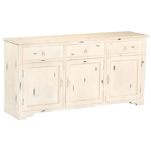 Rustika Rowe -  Sideboard White 160x40x80 cm Solid Mango Wood